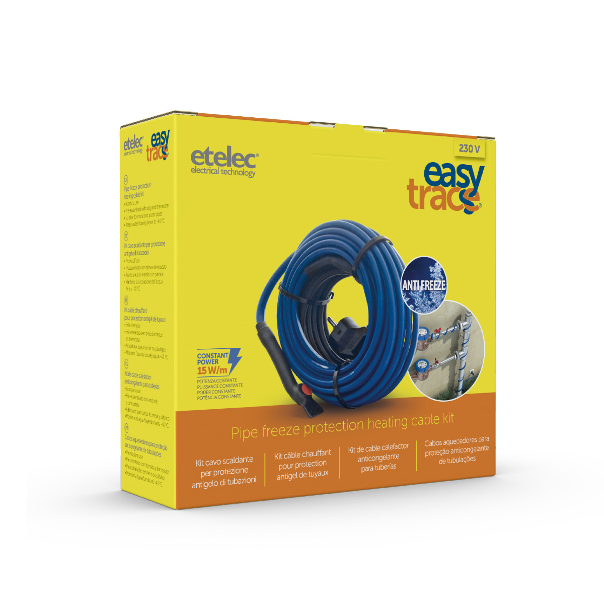 EASY18 - Kit cavo scaldante a potenza costante preassemblato